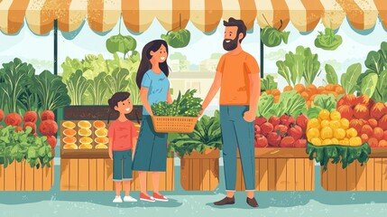 Farmers with vegetables